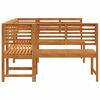 vidaXL Garden Bench Set 5 pcs Brown Solid Acacia Wood