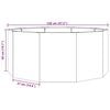 vidaXL Planter Silver 120 x 120 x 50 cm Galvanised Steel