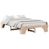 vidaXL Bed Frame Natural 120 x 200 cm Solid Pine Wood