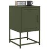 vidaXL Bedside Cabinets 2 pcs Olive Green 36x39x60.5 cm Steel