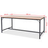 vidaXL Dining Table Ash 180x90x76 cm