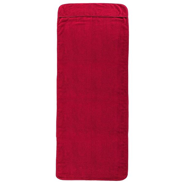 vidaXL Beach Towels 2 pcs Burgundy 75x200 cm Fabric 400 GSM
