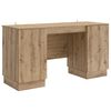 vidaXL Desk Artisan Oak Engineered Wood 142.5 x 50 x 75 cm