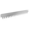 vidaXL Lawn Edging 10 pcs 103 x 15 cm metal Silver