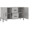 vidaXL Sideboard Concrete Grey 100x36x60 cm Engineered Wood