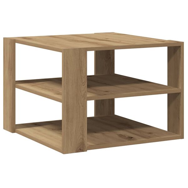 vidaXL Coffee Table Artisan Oak 58x58x40 cm Engineered Wood