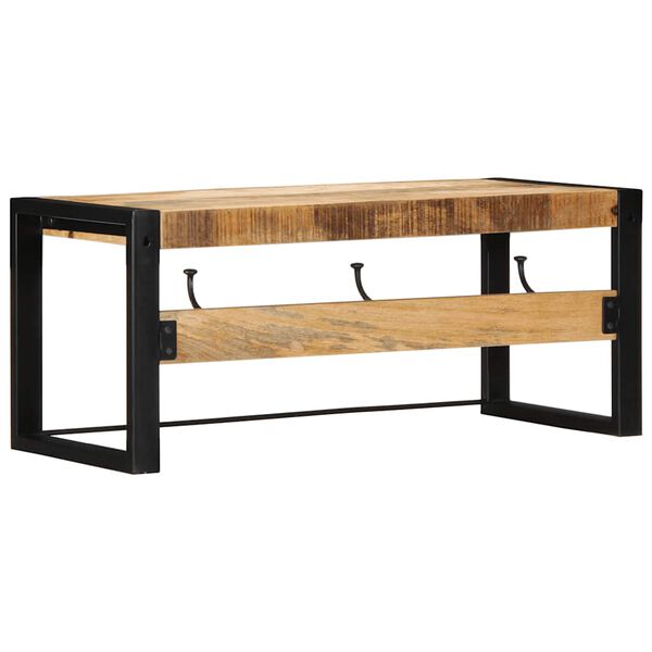 vidaXL Coat Rack 80x35x35 cm Solid Rough Wood Mango