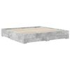vidaXL Bed Frame Concrete Grey 200 x 200 cm Engineered Wood