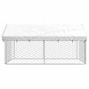 vidaXL Outdoor Dog Kennel with Roof 300x300x150 cm