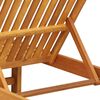 vidaXL Sun Lounger Brown and Cream 199 x 63 x 85 cm Solid Acacia Wood
