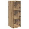 vidaXL Wall Cabinet 35 x 37 x 102 cm Engineered Wood Artisan Oak