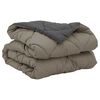 vidaXL Summer Duvet Light Grey and Anthracite 220 x 140 cm Microfiber