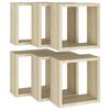vidaXL Wall Cube Shelves 6 pcs Sonoma Oak 30x15x30 cm