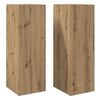 vidaXL TV Cabinets 2 pcs Artisan Oak 30.5x30x90 cm Engineered Wood
