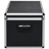 vidaXL Storage Cases 3 pcs Black Aluminium
