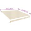 vidaXL Awning Top Sunshade Canvas Cream 350x250 cm