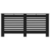vidaXL Radiator Cover Black 172x19x81.5 cm MDF