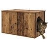 vidaXL Cat House Old Wood 85 x 55 x 50 cm Engineered Wood