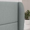 vidaXL Headboard Ear Light Grey 80 x 23 x 6 cm Fabric