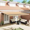 vidaXL Retractable Awning Multicolour 500 x 350 cm Polyester and Steel