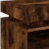 vidaXL Bedside Cabinets with LED Lights 2 pcs Smoked Oak 40x39x48.5 cm