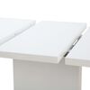 vidaXL Extendable Dining Table High Gloss White 180x90x76 cm MDF