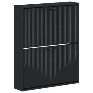 vidaXL Wall-Mounted Shoe Cabinet HOORN 71 x 17 x 86 cm Engineered Wood