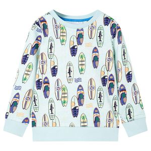 vidaXL Kids' Sweatshirt Soft Blue Melange 116