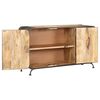 vidaXL Sideboard 140x40x80 cm Solid Mango Wood