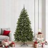 vidaXL Artificial Christmas Tree Green 210 cm PVC and Metal