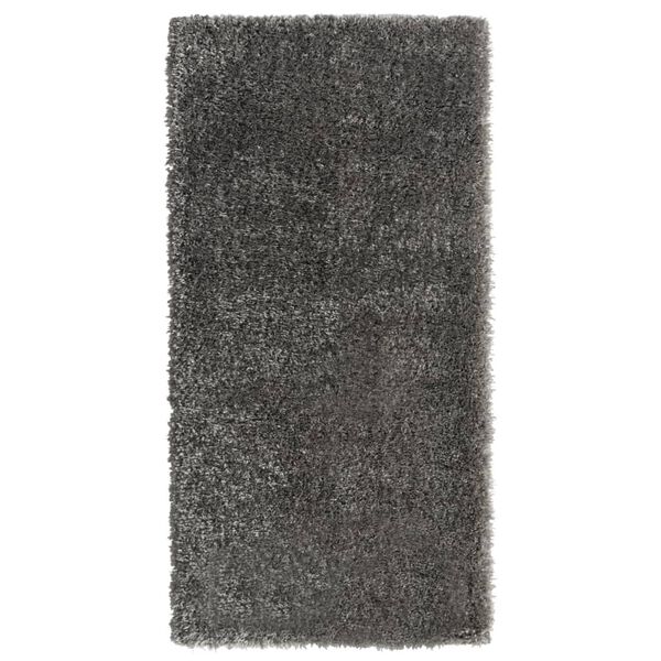 vidaXL High Pile Shaggy Rug Anthracite 100x200 cm 50 mm