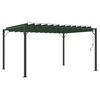 vidaXL Gazebo with Louvered Roof 3 x 4 x 2.14 m Green