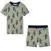 vidaXL Kids' Pyjamas with Short Sleeves Light Khaki 128
