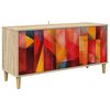 vidaXL TV Cabinet HEESCH 102 x 33 x 50 cm Sonoma Engineered Wood