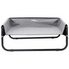 vidaXL Dog Bed Folding Manual Light Grey 70 x 70 x 28.5 cm Steel