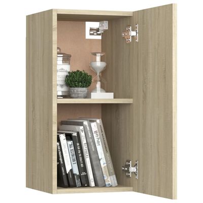 vidaXL TV Cabinet Sonoma Oak 30.5x30x60 cm Engineered Wood