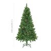 vidaXL Artificial Pre-lit Christmas Tree with Ball Set&Pine Cones 150 cm