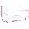 vidaXL 2-Seater Bench Covers 2 pcs 137x97x48/74 cm 600D Oxford Fabric