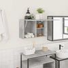 vidaXL Bathroom Wall Cabinet Concrete Grey 60x25x40 cm Engineered Wood