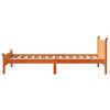 vidaXL Bed Frame without Mattress Wax Brown 100x200 cm Solid Wood Pine