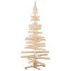 vidaXL Christmas Trees with Stand Natural 150 cm Solid pine wood