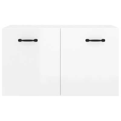 vidaXL Wall Cabinet High Gloss White 80x35x36.5 cm Engineered Wood