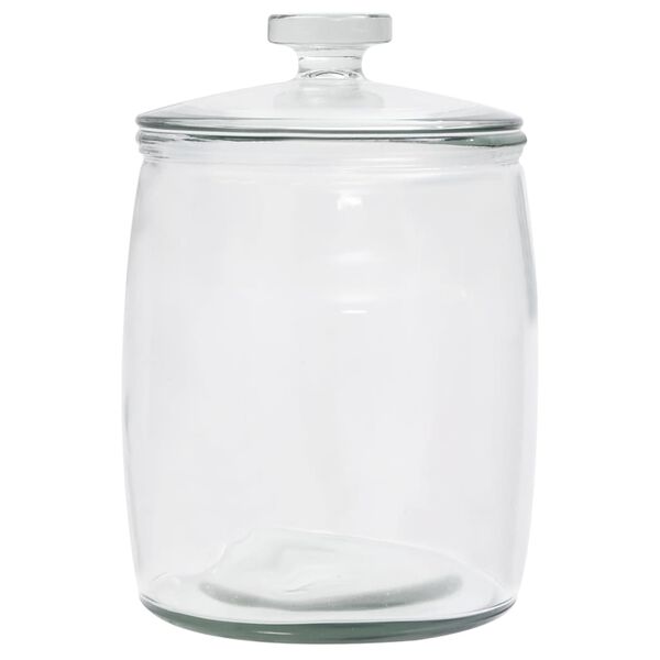 vidaXL Storage Glass Jars with Lid 2 pcs 8000 ml