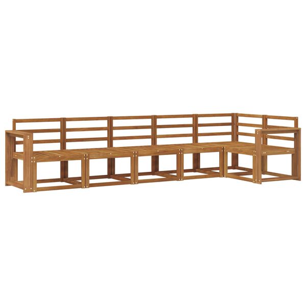 vidaXL Outdoor Sofa Set 6 pcs Natural Solid Acacia Wood