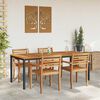 vidaXL Outdoor Tables Natural and black 200 x 90 x 75 cm