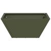 vidaXL Garden Planter Olive Green 35 x 35 x 15 cm Cold-rolled Steel