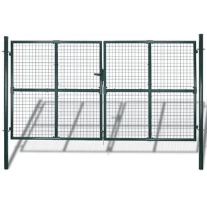 vidaXL Garden Mesh Gate Fence Door Wall Grille 300x200 cm