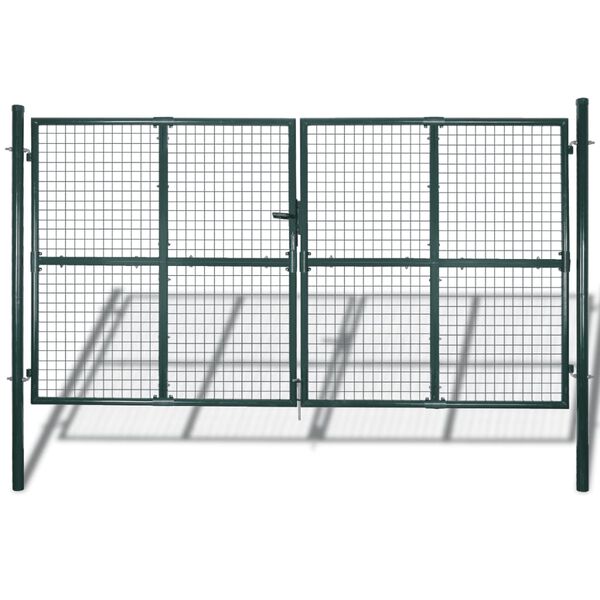 vidaXL Garden Mesh Gate Fence Door Wall Grille 300x200 cm