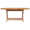 vidaXL Garden Dining Set Folding 5 pcs Leaf Pattern Solid Acacia Wood
