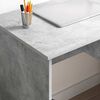 vidaXL Desk with Drawer Concrete Grey 90 x 49 x 75 cm Engineered Wood
